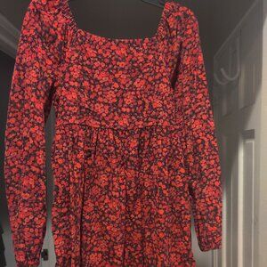 Gap Puff-Sleeve Corduroy Dress - Perfect for Thanksgiving  - Size L - 10 Girls
